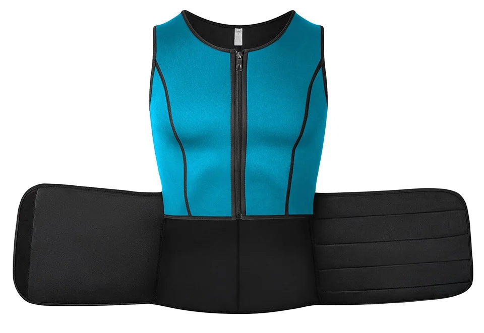 Men Sweat Sauna Vest – Neoprene Body Shaper for Gym Weight Loss