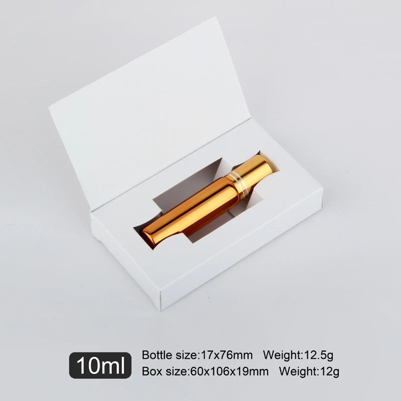 10ml Glass Roller Bottles – Stainless Steel Essential Oil Vials for Travel