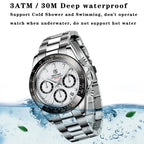 BENYAR Stainless Steel Chronograph Watch – Luxury Quartz for Men