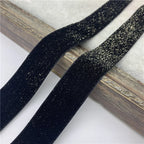 Gold Wire Velvet Ribbon – Decorative Trim for Wedding Gift Wrapping and DIY Bows