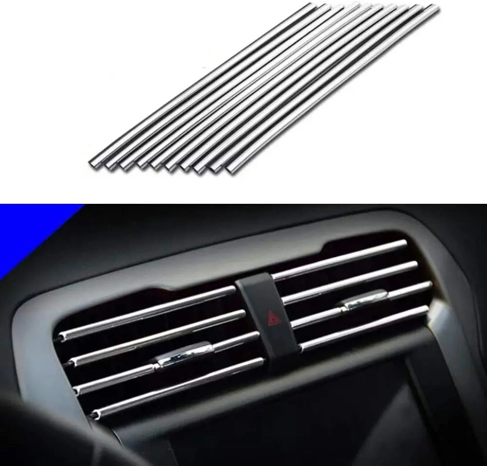 Car Air Vent Trim Strips – U Style Interior Decoration for Auto Dashboard