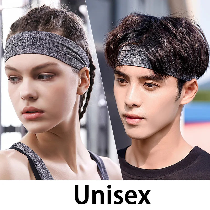 Moisture-Wicking Elastic Sweatband – Breathable Headband for Gym and Sports