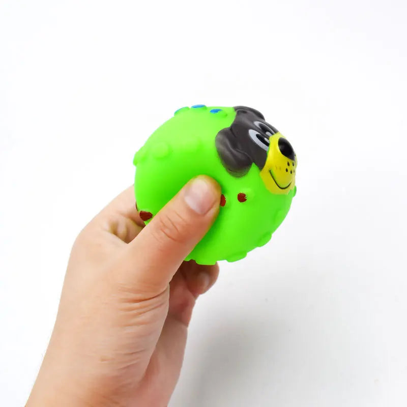 6cm Rubber Squeaky Ball – Durable Chew Toy for Small Dogs and Puppies