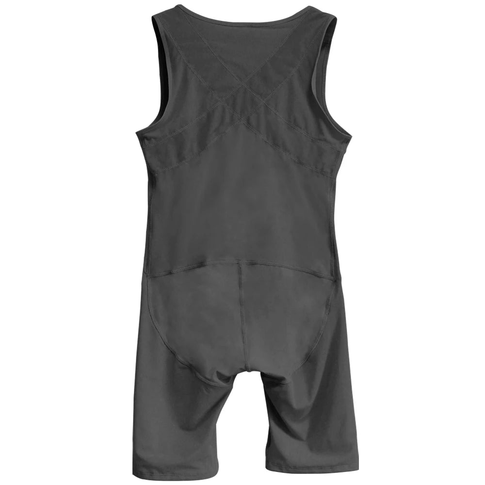 Men's Compression Bodysuit – Tummy Control Shapewear for Slimming and Workout