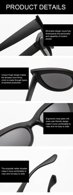 Retro Cat Eye Sunglasses – Oversized Plastic Frames for Women Fashion