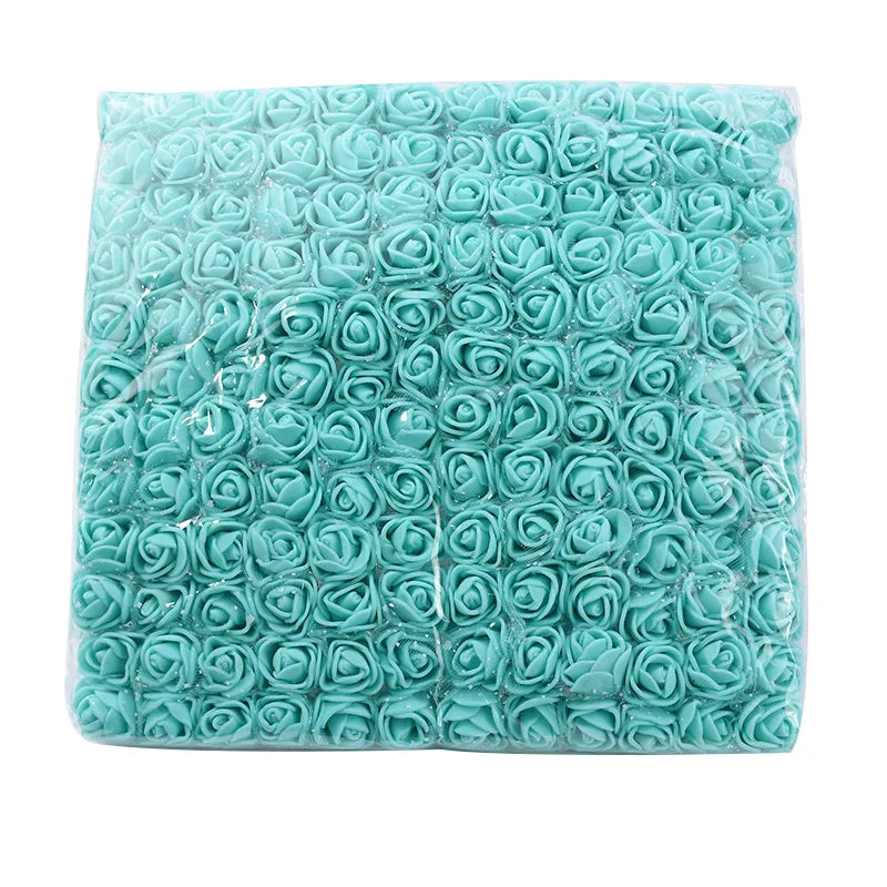 Artificial PE Rose Flowers – UV Resistant Decor for Wedding and DIY Crafts