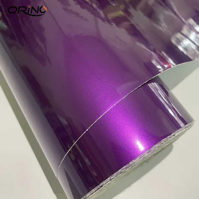Metallic Candy Vinyl Car Wrap – Glossy Glitter Film for Vehicle Decoration