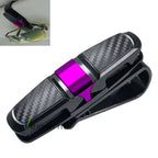 Car Sun Visor Glasses Holder – ABS Eyewear Clip for Vehicle Organization