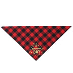 Cotton Triangle Pet Bandana – Adjustable Scarf Collar for Dogs and Cats