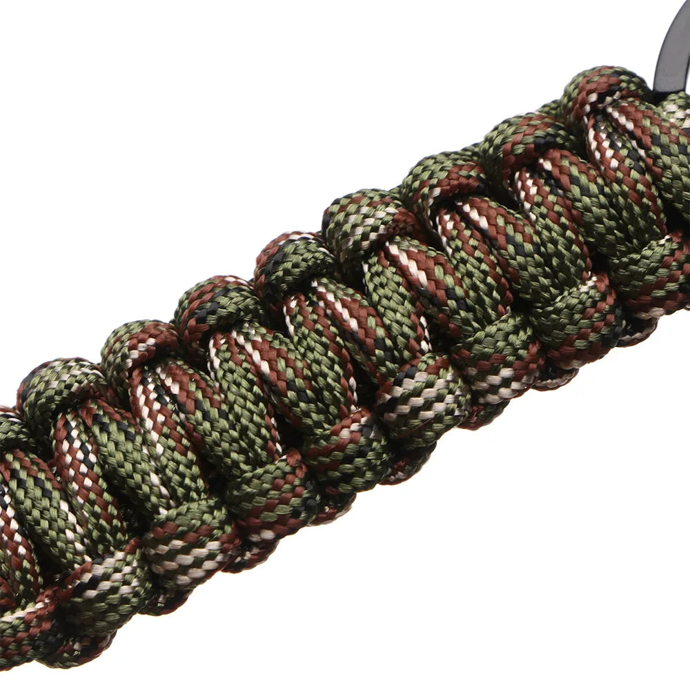 Paracord Survival Keychain – Military Carabiner for Outdoor Camping Gear