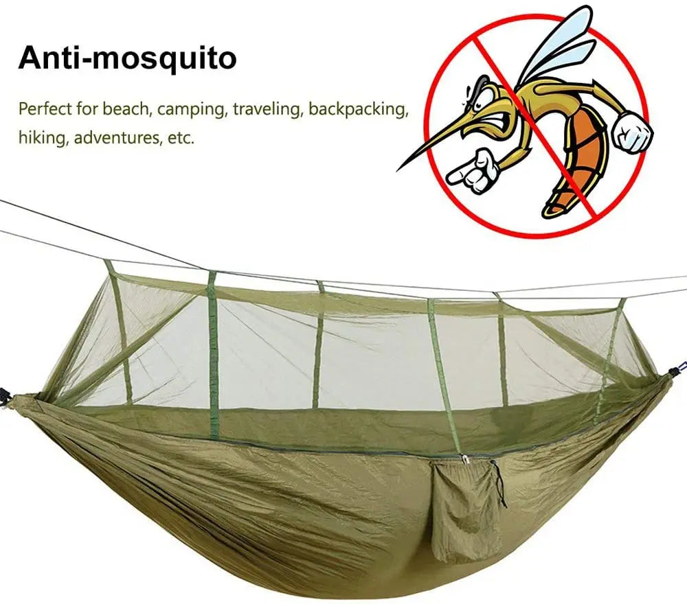 Portable Parachute Hammock – Mosquito Net for Outdoor Camping and Hiking