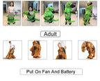 Inflatable T-Rex Costume – Dinosaur Mascot Suit for Kids and Adults