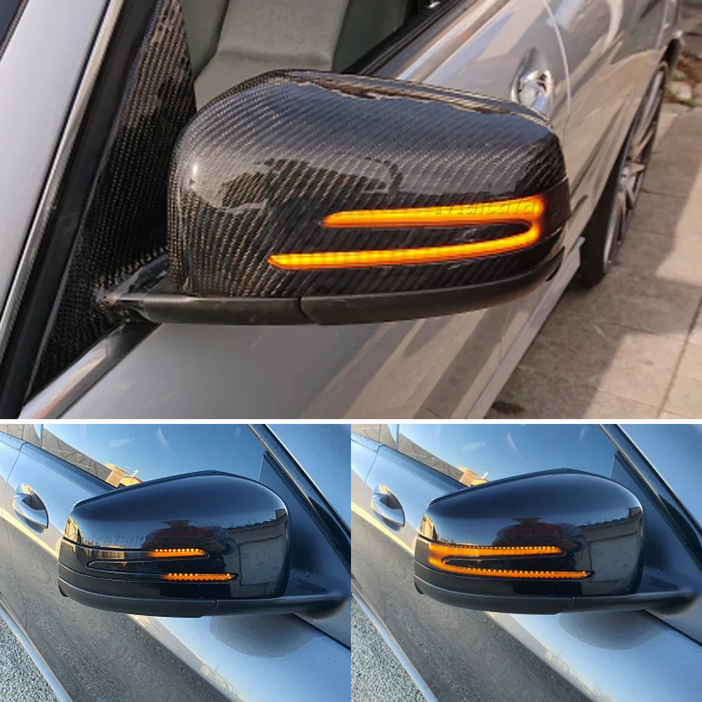 Dynamic LED Side Mirror Indicators – Sequential Turn Signals for Mercedes Benz
