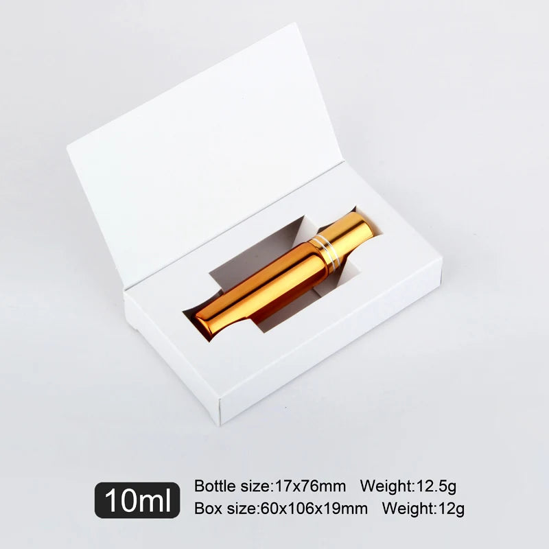 10ml Glass Roller Bottles – Stainless Steel Essential Oil Vials for Travel