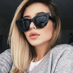 Retro Cat Eye Sunglasses – Oversized Plastic Frames for Women Fashion