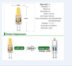Dimmable G4 LED COB Bulbs – Energy Efficient Lighting for Chandeliers