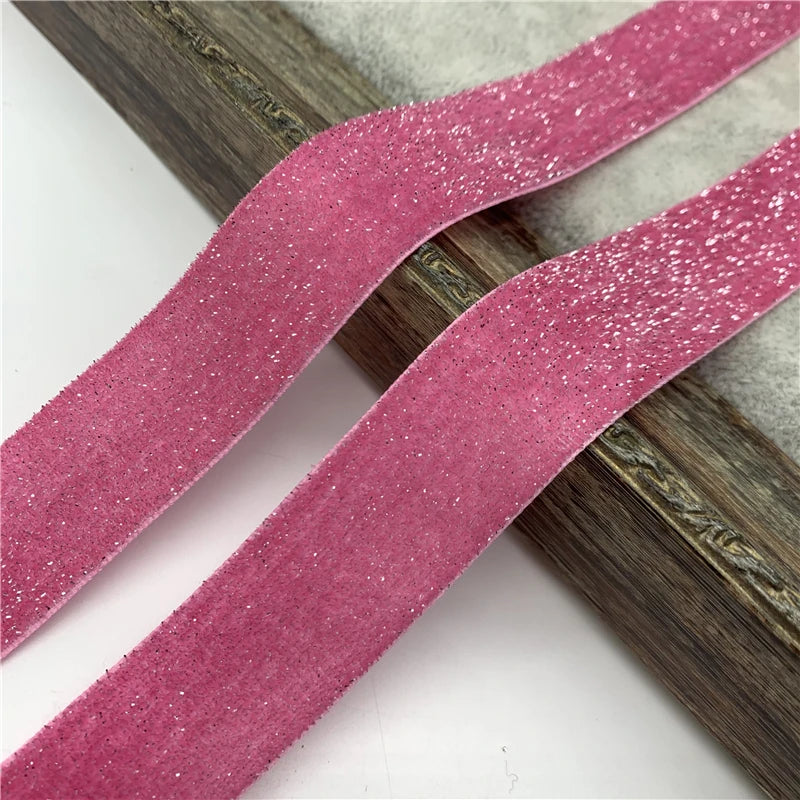 Gold Wire Velvet Ribbon – Decorative Trim for Wedding Gift Wrapping and DIY Bows