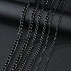 Stainless Steel Cuban Link Chain – 3-7mm Necklace for Men and Women