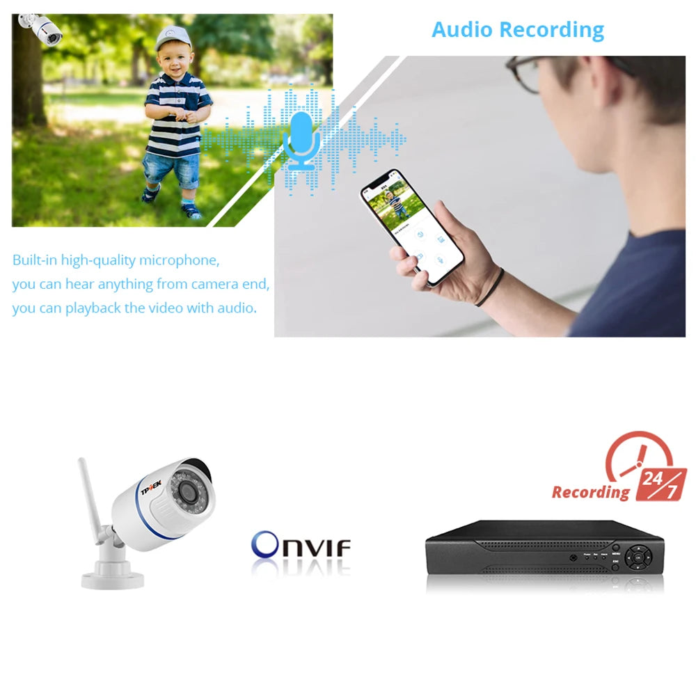 4MP Outdoor WiFi Security Camera – Wireless HD Surveillance for Home Protection