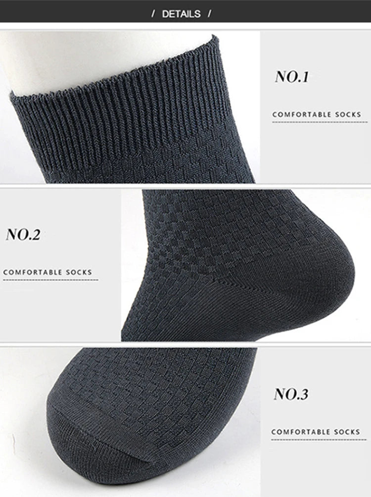 Bamboo Fiber Compression Socks – Men's Business Casual Dress for Comfort
