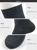 Bamboo Fiber Compression Socks – Men's Business Casual Dress for Comfort