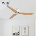 Modern DC Motor Ceiling Fan – Low Profile Minimalist for Home Decor