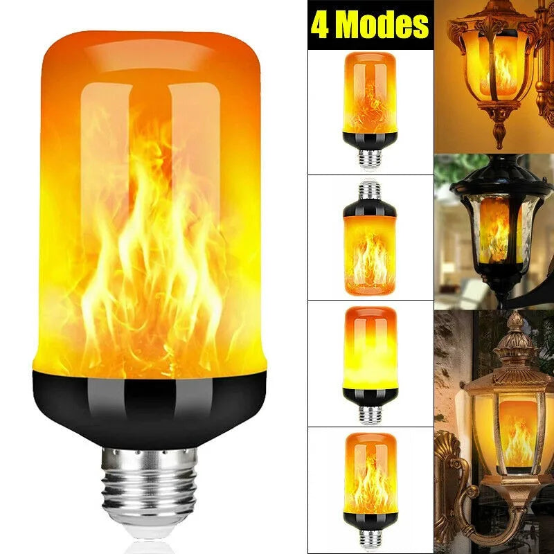 LED Flame Effect Light Bulb – Dynamic Fire Simulation for Home Decoration