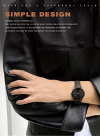 Rose Gold Stainless Steel Watch – Japan Quartz Waterproof for Ladies