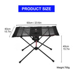 Portable Folding Camping Table – Lightweight Aluminum Desk for Outdoor Picnic