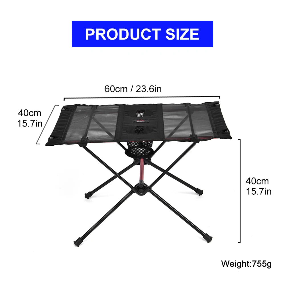 Portable Folding Camping Table – Lightweight Aluminum Desk for Outdoor Picnic