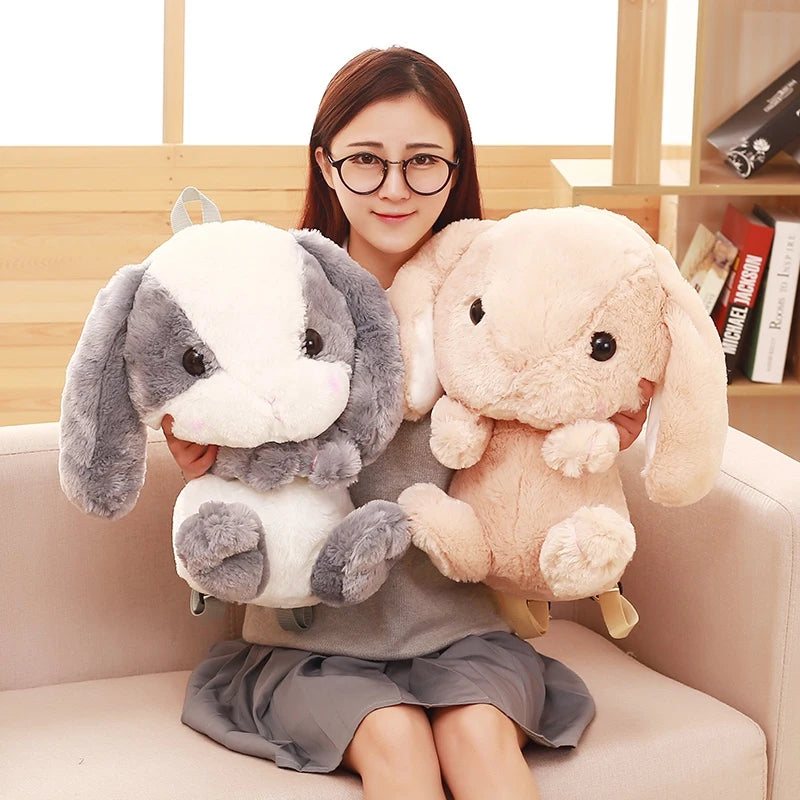 Plush Rabbit Crossbody Bag – Cute Kawaii Animal Shoulder Purse for Girls