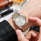 Full Steel Quartz Watch – Luxury Analog Wristwatch for Men