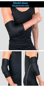 Honeycomb Compression Elbow Pads – Protective Arm Sleeves for Basketball