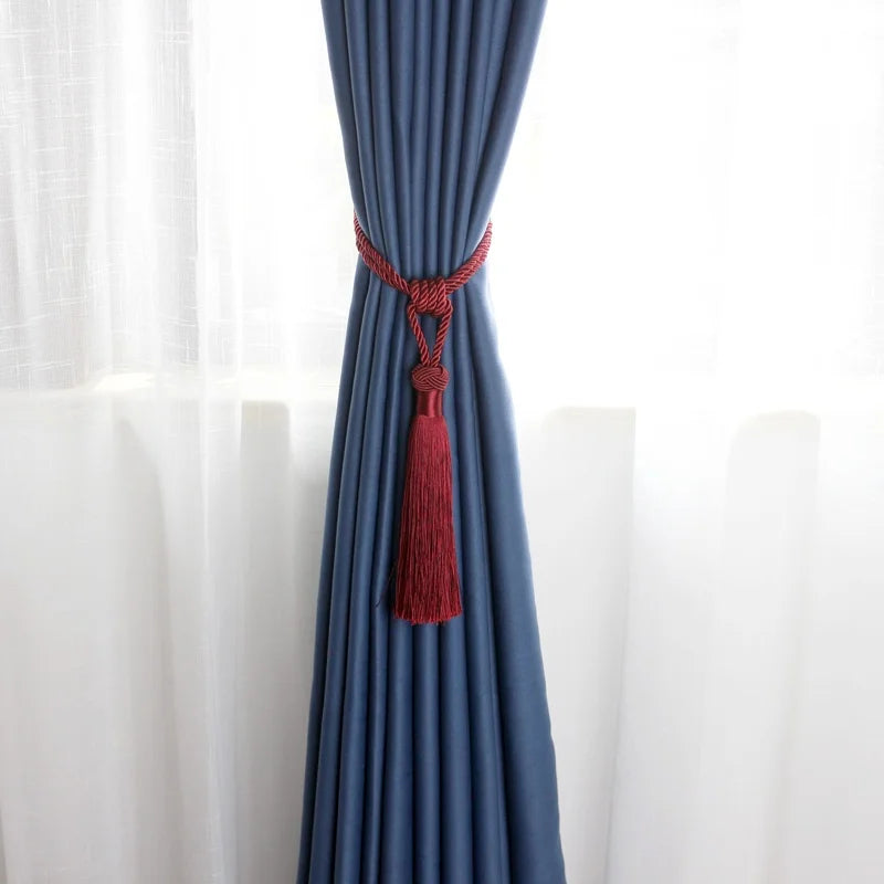 Handmade Tassel Curtain Tieback – Decorative Drapery Holdback for Home Decor