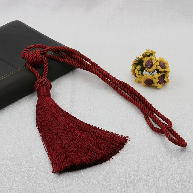 Decorative Tassel Curtain Tiebacks – Elegant Holdbacks for Home Drapery