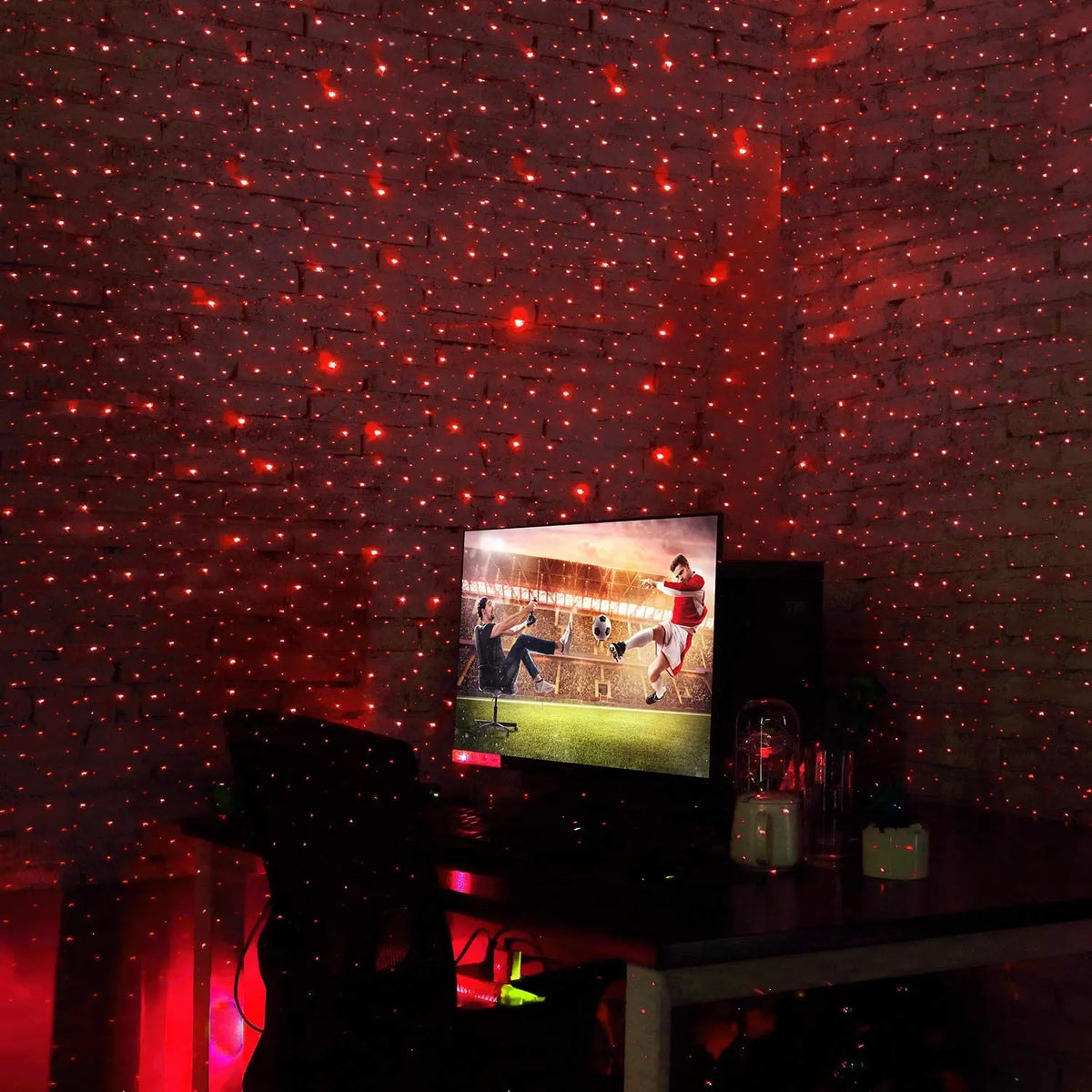 USB LED Star Projector – Adjustable Galaxy Atmosphere Lamp for Car Interior