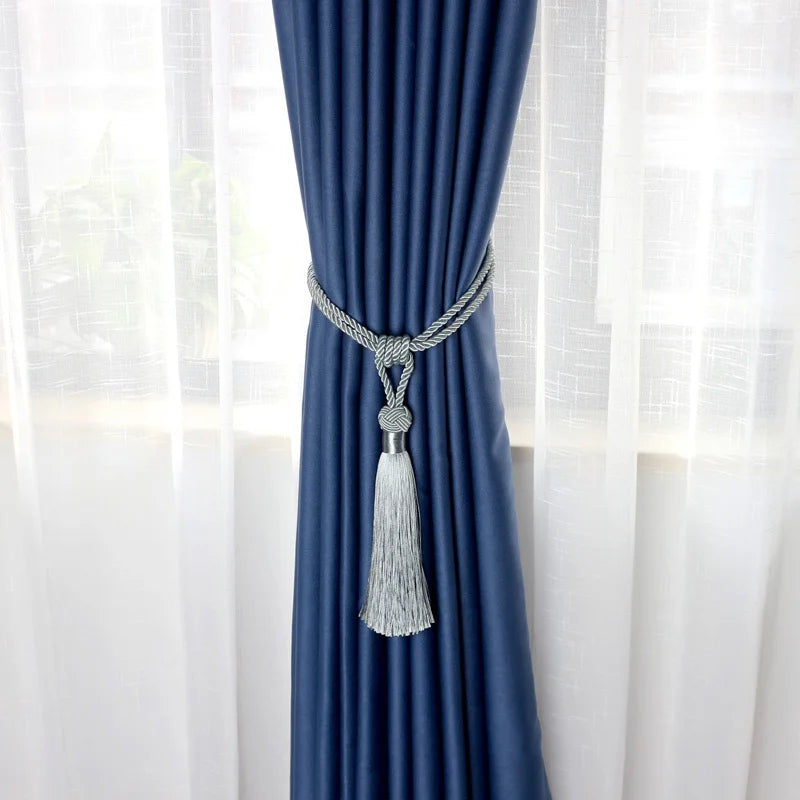 Handmade Tassel Curtain Tieback – Decorative Drapery Holdback for Home Decor