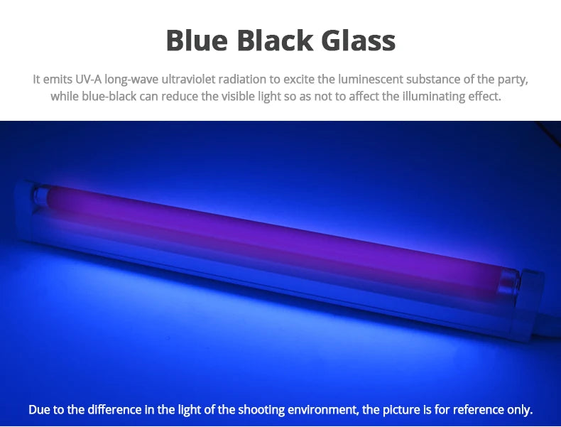 T5 UV Blacklight Tube – 8W 365nm Ultraviolet Lamp for Money Detection and Decor
