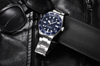 Automatic Mechanical Wristwatch – Stainless Steel for Business Men