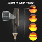 LED Motorcycle Turn Signals – 335SMD Built-in Relay Indicators for Bikes