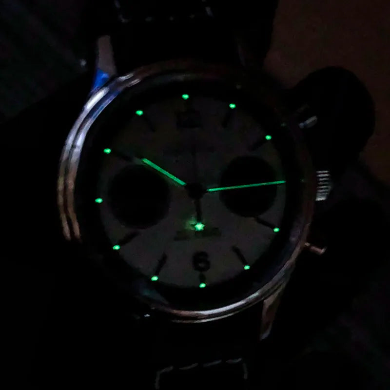 Sugess 1963 Mechanical Chronograph Watch – Sapphire Pilot Style for Men