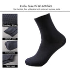 Bamboo Fiber Compression Socks – Men's Business Casual Dress for Comfort