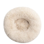 100cm Plush Donut Pet Bed – Calming Round Mat for Large Dogs and Cats