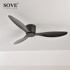 Modern DC Motor Ceiling Fan – Low Profile Minimalist for Home Decor