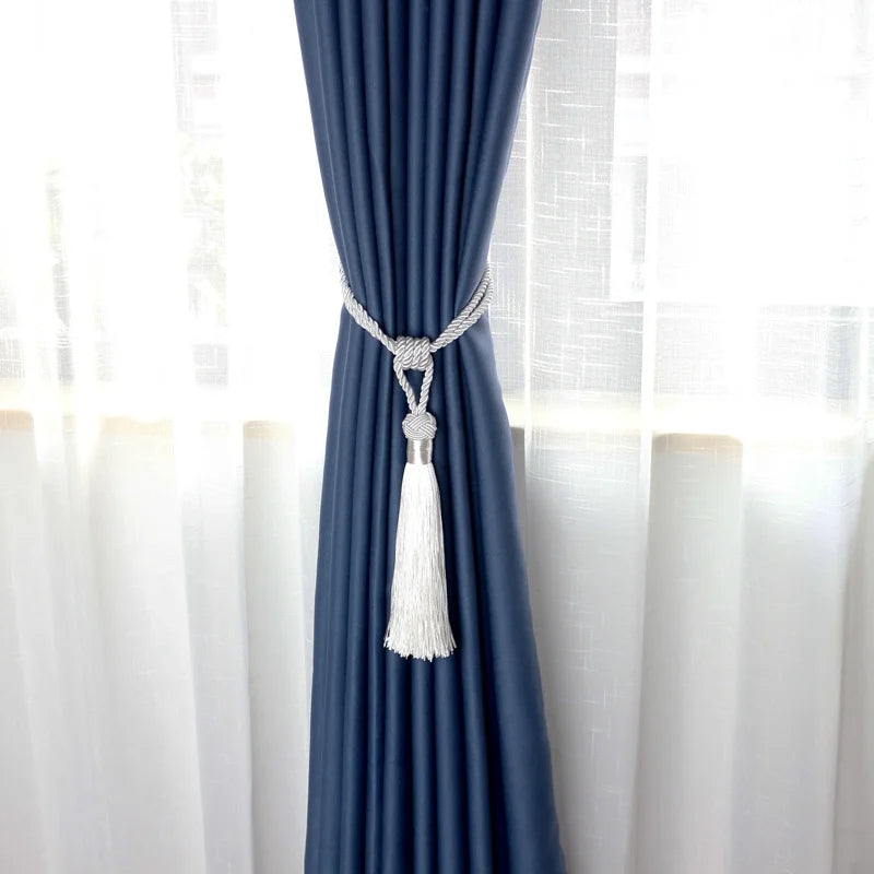 Handmade Tassel Curtain Tieback – Decorative Drapery Holdback for Home Decor