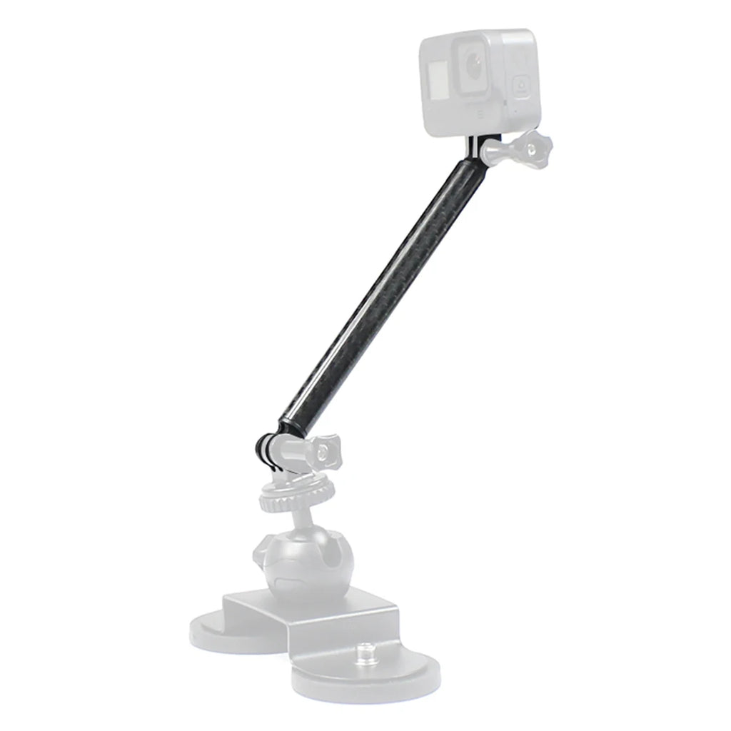 Carbon Fiber Helmet Extension Arm – Selfie Mount for GoPro and Insta360