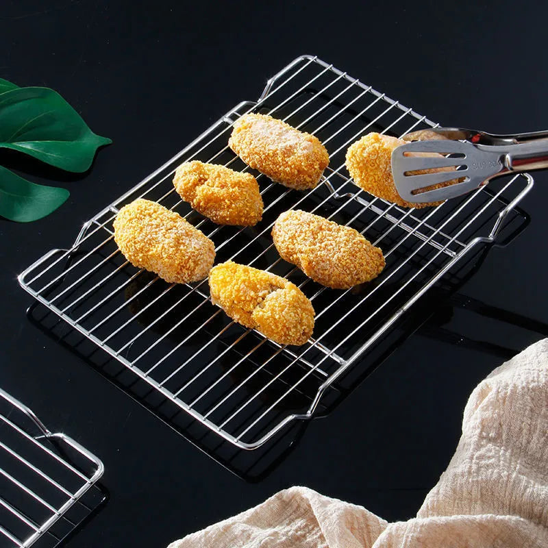 Stainless Steel Cooling Rack – Non-Stick Mesh Tray for Baking and BBQ
