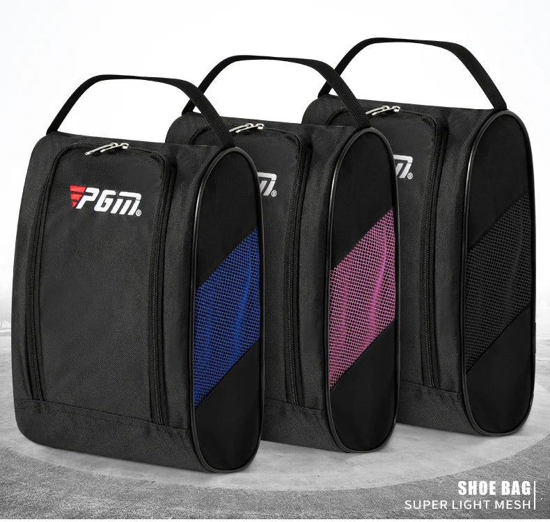 Portable Golf Shoe Bag – Breathable Nylon Carrier for Sports Accessories
