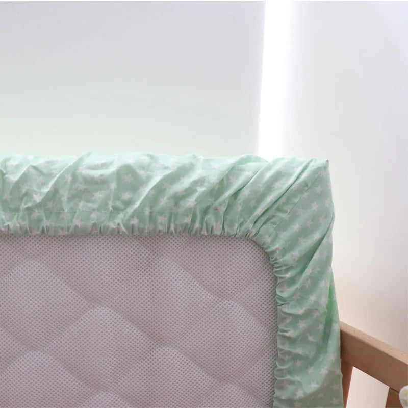 Cotton Star Crib Bumper – Thickened Protective Bedding for Newborn Infants