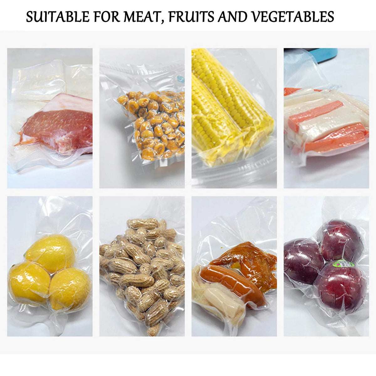 Vacuum Sealer Roll Bags – 300cm Food Storage for Kitchen Packaging